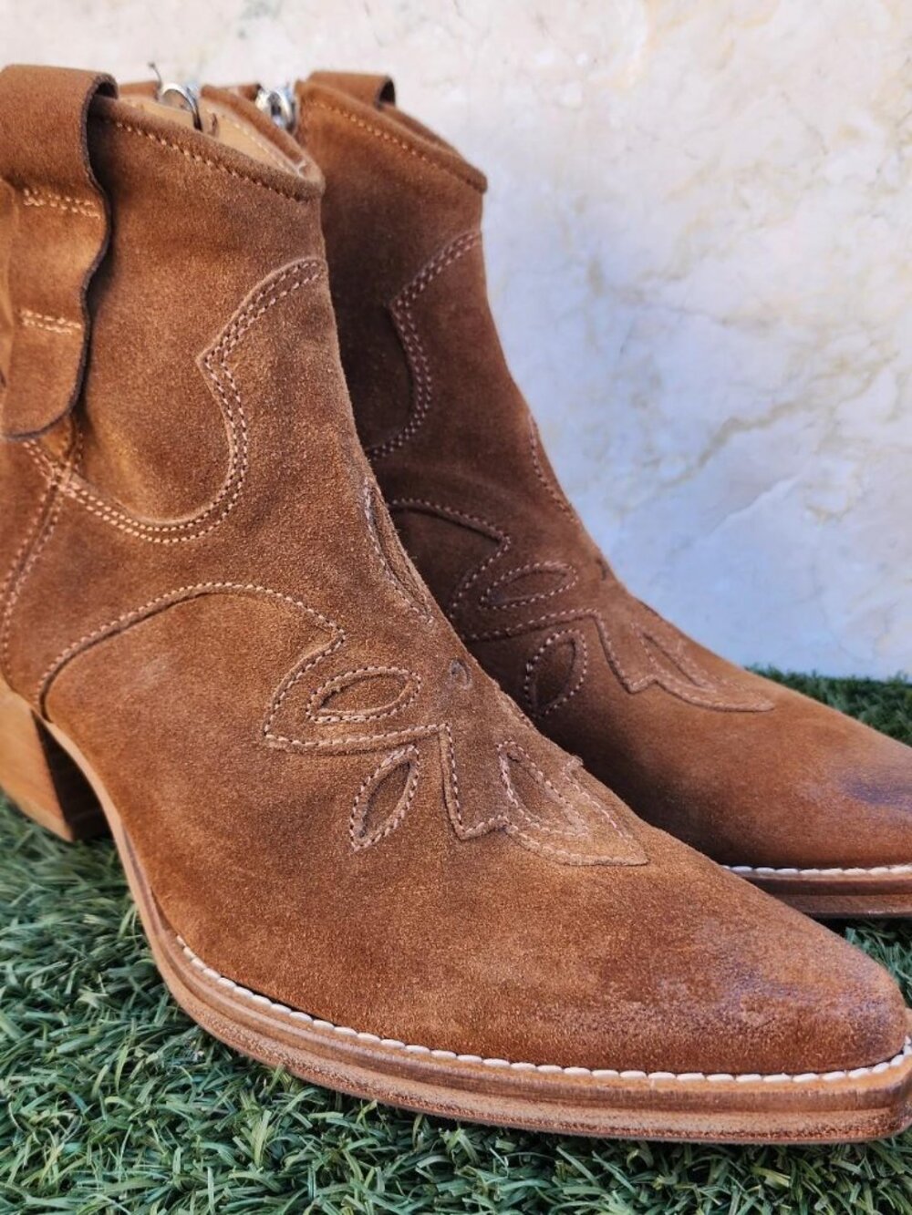 Women's Brown and Tan Boots - Picture 5 of 8